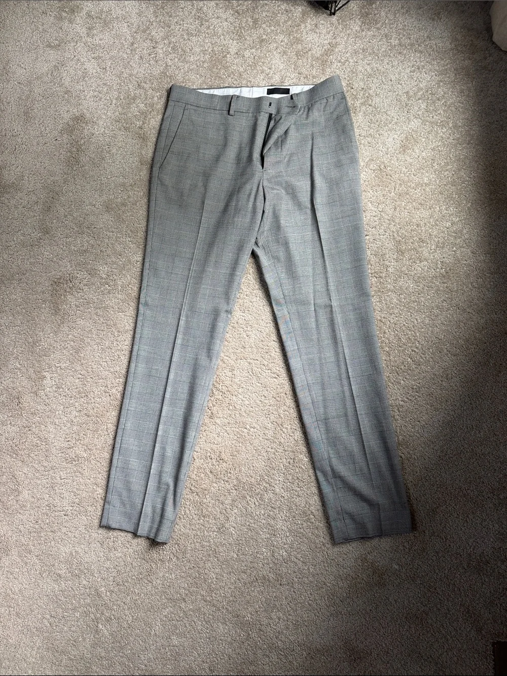 H&M Men’s Gray Plaid Blazer & Skinny Pants Bundle 33R